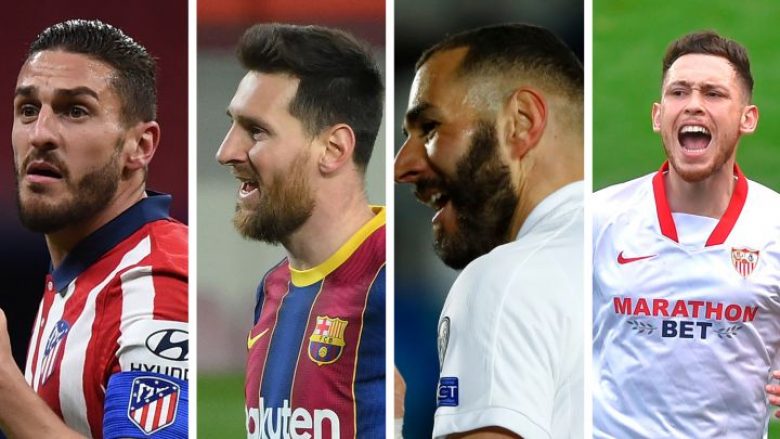 Atletico Madrid, Barcelona, Real Madrid dhe Sevilla në garë për titull në La Liga: Kë e favorizon kalendari dhe deri në fund