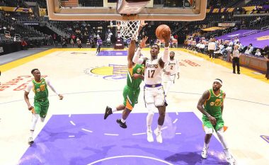 Spektakël në Staples Center, Lakers mposhtin liderin Jazz pas vazhdimeve