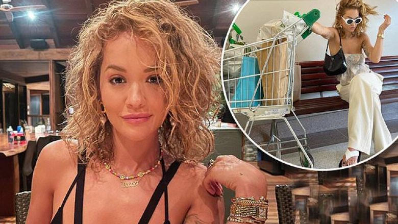 Rita Ora shfaqet duke bërë blerje në Woolworths, para se të nisej në një pushim të shkurtër në Sweven Estate