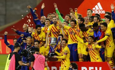 Pamje nga festa e madhe e Barcelonës pas triumfit në Copa del Rey