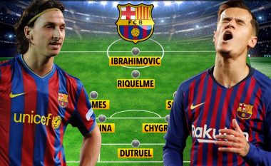 Nga Ibrahimovic te Coutinho – zbulohet formacioni i të dështuarve të Barcelonës në shekullin 21, shumë yje pjesë e tij