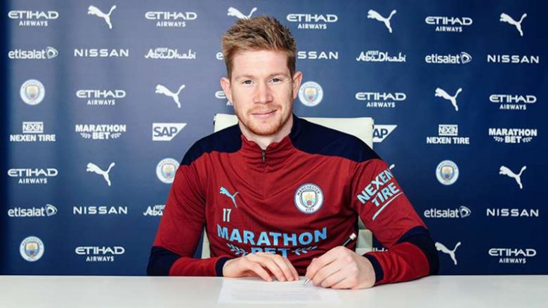 De Bruyne pas rinovimit të kontratës me Man Cityn: Nuk mund të jem më i lumtur se kaq, dua ta mbyllin sezonin me trofe