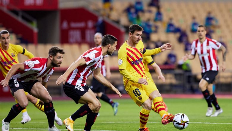 Barcelona e fundos Athletic Bilbaon për tetë minuta: Griezmann, De Jong dhe Messi shënojnë