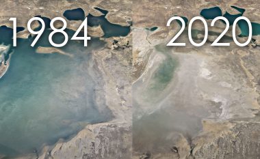 Karakteristika “Timelapse” e Google Earth përqendrohet në ndryshimin e klimës