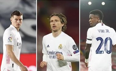 Kroos, Modric dhe Vinicius Jr në kufirin e tyre fizik – rrezikojnë lëndimin shkaku i minutave të tepërt këtë sezon