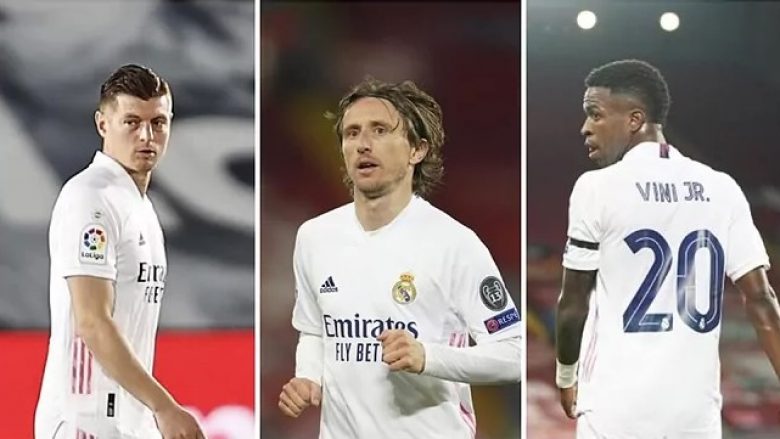 Kroos, Modric dhe Vinicius Jr në kufirin e tyre fizik – rrezikojnë lëndimin shkaku i minutave të tepërt këtë sezon