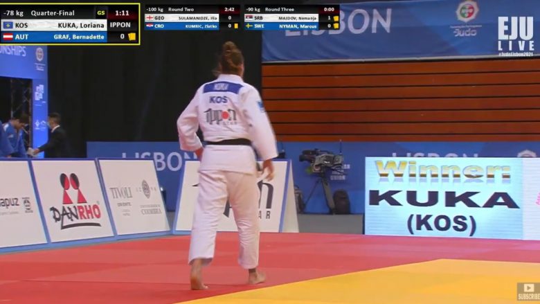 Loriana Kuka arrin në gjysmëfinale të Kampionatit Evropian