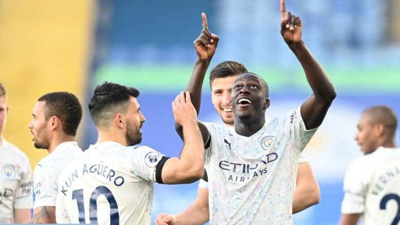 Man City merr një fitore komode në udhëtim te Leicester City, vazhdon rrugën drejt titullit në Ligën Premier