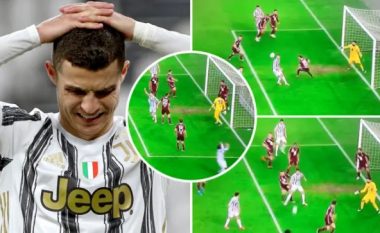 Mund t’ju ketë ikur, Ronaldo humbi një rast ideal nga pesë metra ndaj Torinos