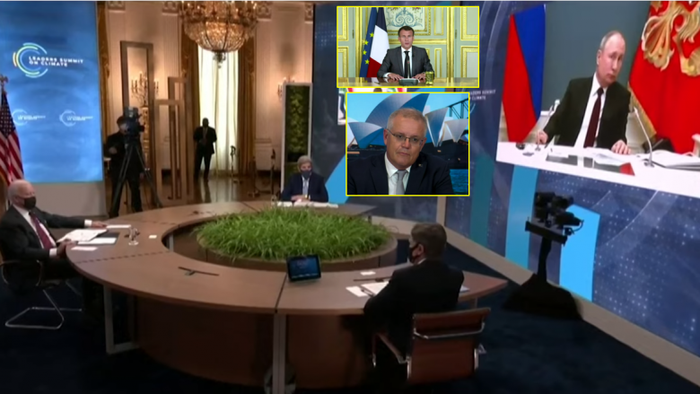 Macron e Morrison “pa zë”, Putin “i hutuar” – pamjet që tregojnë situatat me të cilat u përballen liderët politikë, gjatë samitit virtual rreth klimës