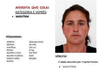 Policia në kërkim të 38 vjeçares nga Klina, Aferdita Colaj