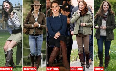 Këto çizme janë bërë thjeshtë për të! Dukesha Kate Middleton vesh të njëjtat çizmet prej 17 vitesh