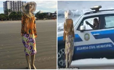 Tentoi të tallet me policinë braziliane duke vendosur një kukull në plazh, ata e kuptuan se çfarë ishte kur iu afruan – por dënuan autorin e kësaj “vepre”
