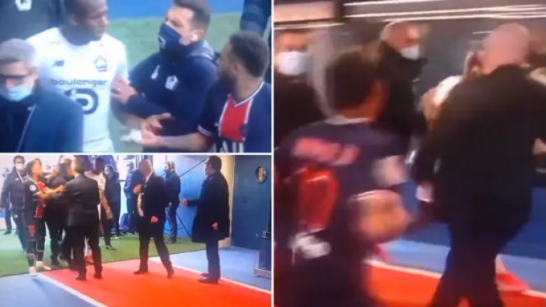 Dalin pamjet tronditëse të përleshjes së Neymarit dhe Djalon pas ndeshjes PSG-Lille