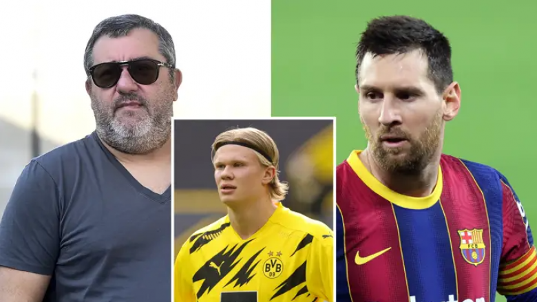 Raiola ia cakton pesë kushte Barcelonës për transferimin e Haalandit