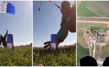 Parashutisti spanjoll hidhet nga 3.700 metra, zbret në tokë me 120 kilometra në orë – arrin ta kap kanaçen me precizitet të paparë