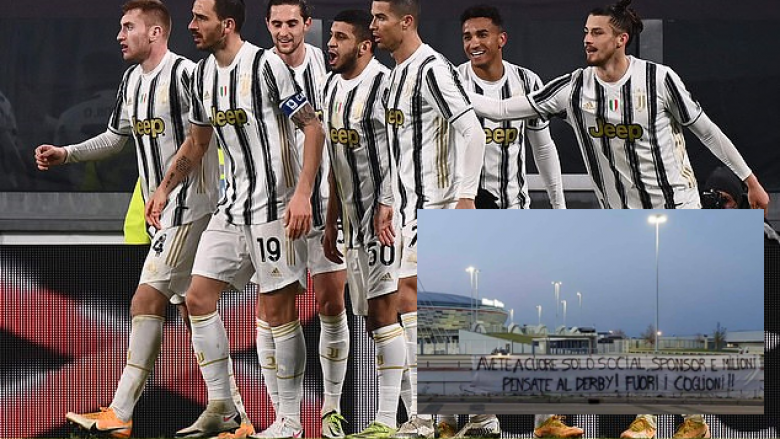 Tifozët me mesazh të ashpër për lojtarët e Juventusit