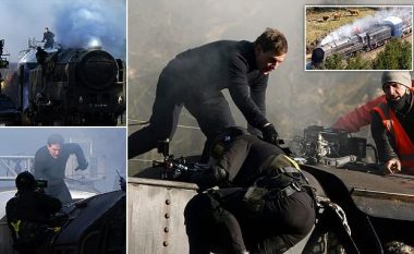 Tom Cruise një hero edhe jashtë ekranit, shpëton një kameraman që po binte nga treni gjatë xhirimeve të “Mission Impossible 7”
