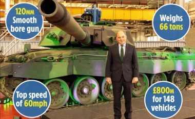 Britania e Madhe bëhet gati për prodhimin e tankut më të fuqishëm në Evropë, “Challenger 3” peshon 66 tonelata dhe lëviz me 100 km/h