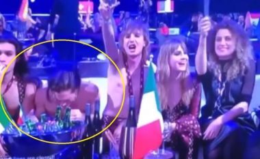 Bëhet virale videoja e anëtarit të grupit fitues të Eurovision ku thuhet se po merrte drogë gjatë shfaqjes – demantohet nga “Maneskin”