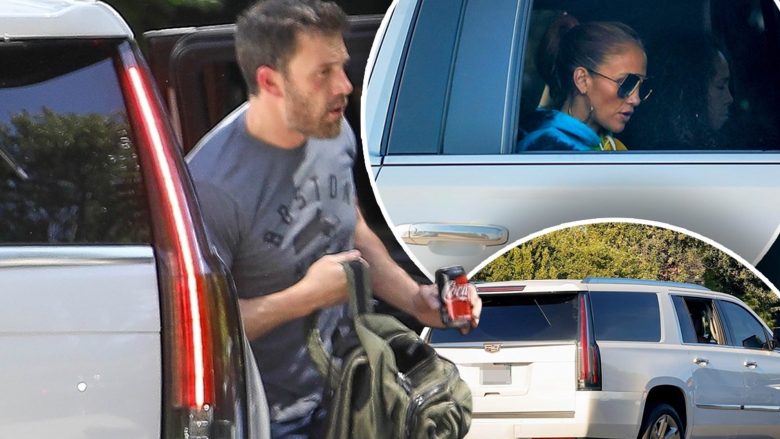 Ben Affleck fotografohet duke dalë nga makina e ish të dashurës, Jennifer Lopez