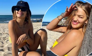 Rita Ora shfaq tipare e mrekullueshme trupore nga plazhi në Sydney