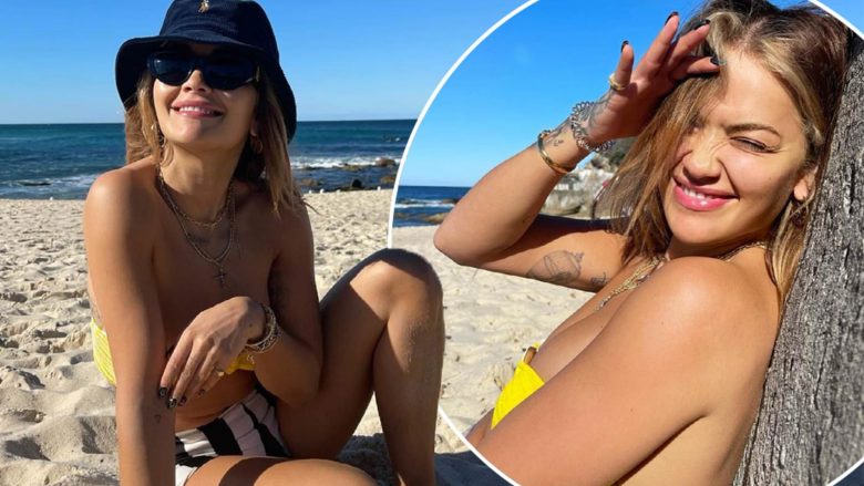 Rita Ora shfaq tipare e mrekullueshme trupore nga plazhi në Sydney