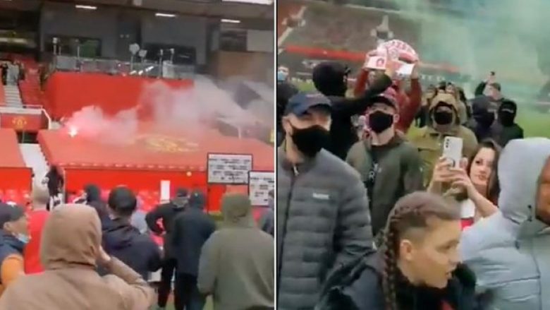 Para derbit me Liverpoolin – tifozët e Manchester United futen në stadium me protesta të ashpra