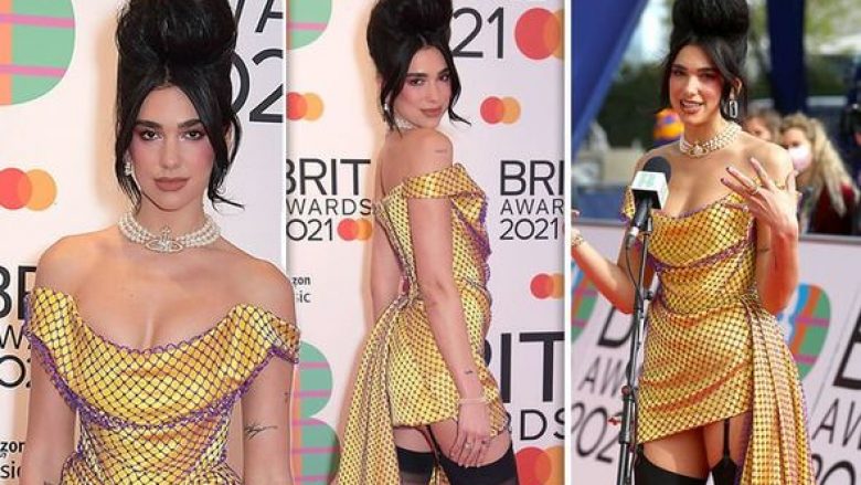 Dua Lipa zgjedh të vishet me stilin e Amy Winehouse për t’u paraqitur në tapetin e kuq të “Brit Awards 2021”