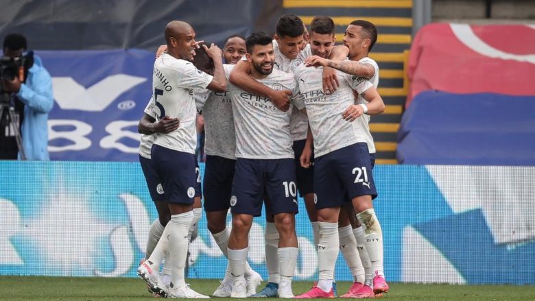 Man City triumfon te Crystal Palace, pret gabimin e Unitedit për t’u shpallur kampion në Ligën Premier