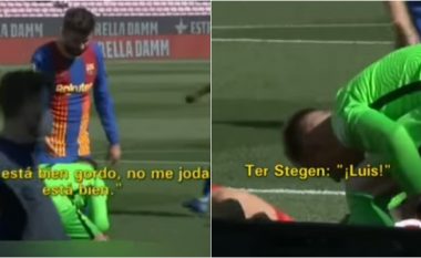 Skenat që nuk u kapën nga kamerat – Pique kishte një përplasje të ashpër me Suarezin
