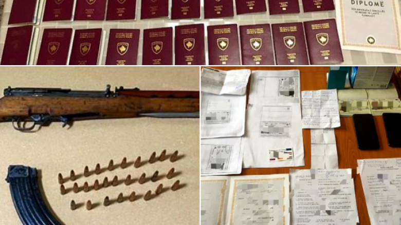 Policia sekuestron 38 pasaporta, diploma dhe armë gjatë aksionit në Suharekë