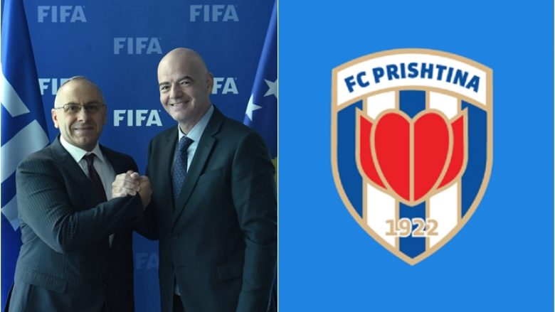 Presidenti i FIFA-s, Infantino uron Prishtinën për titullin kampion