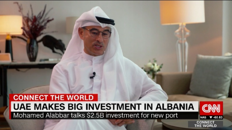 Kreu i kompanisë “Emarar” Alabbar në CNN: Porti Durrësit, Dubai i vogël i Mesdheut