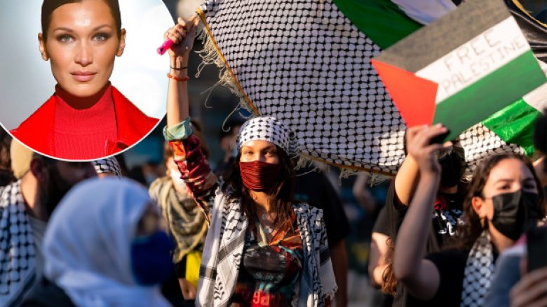 Bella Hadid ‘sulmohet’ nga Izraeli për shkak të pjesëmarrjes në protestën për përkrahje të palestinezëve