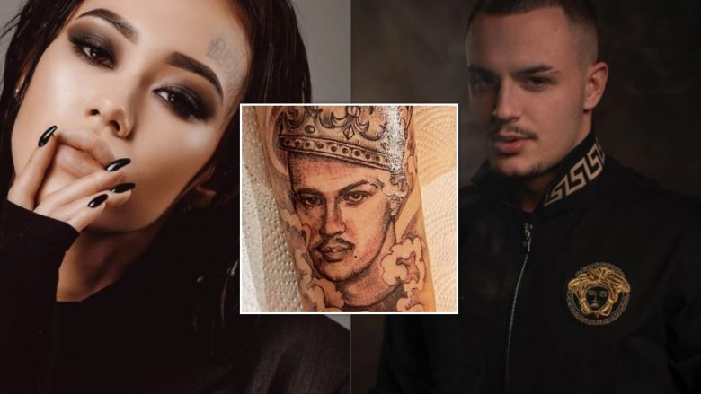 Modelja ruse, Ariana Lirey bën tatuazh fytyrën e Don Xhonit