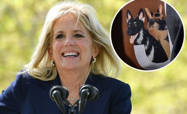 Çanta Valentino e Jill Biden ka portrete të pikturuar me dorë të qenve të saj
