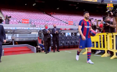 Aguero prezantohet në Camp Nou