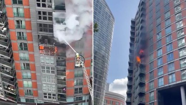 Më shumë se 120 zjarrfikës luftuan me flakën: Zjarr në banesat më luksoze në Londër