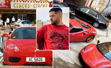 Noizy publikon fotografi kur si 15-vjeçar kishte parë nga afër për të parën herë një 'Ferrari' - sot ka dy të tilla të parkuara në garazhin e tij