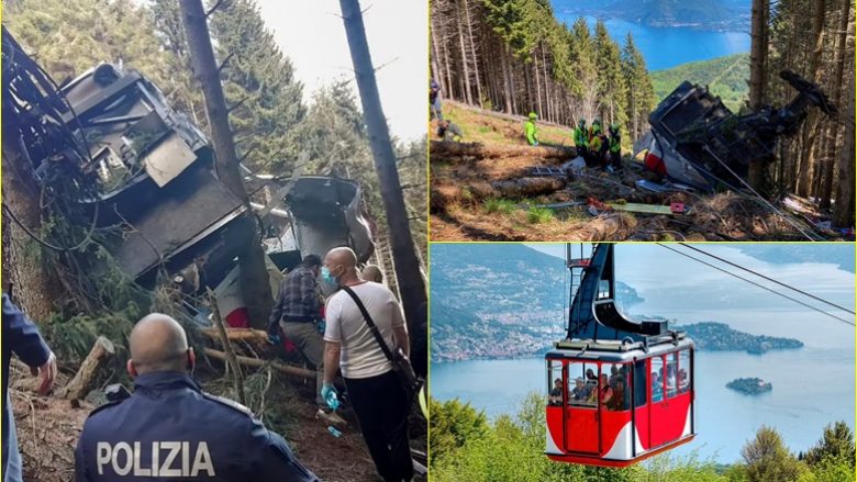Pamje nga vendi i aksidentit të teleferikut në Itali – dëshmitarët rrëfejnë ngjarjen që la të paktën tetë të vdekur
