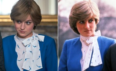 Flokët e reja të frymëzuara nga vitet ’90 të Emma Corrin janë krejtësisht ndryshe nga stilimet e Princeshës Diana