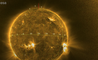Sonda ESA jep pamje magjepsëse të shpërthimeve diellore
