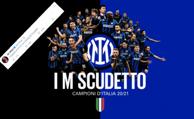 Rivaliteti i madh vërehet edhe në urimin që ia bëri Milani, Interit për fitimin e titullit të Serie A