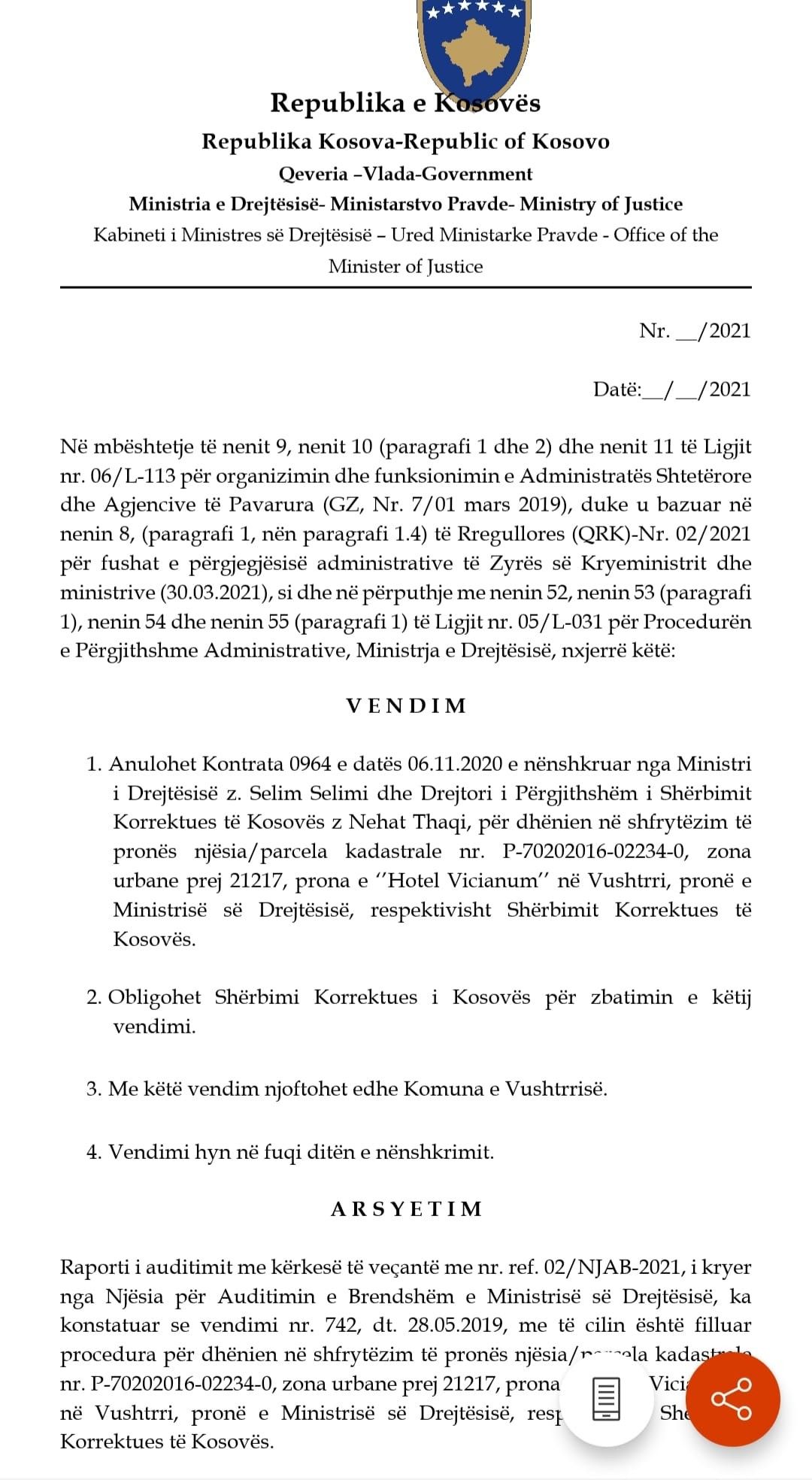 Replica and counterreplica, Albulena Haxhiu clashed with Xhafer Tahiri