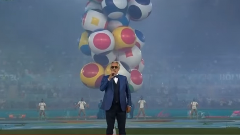 Andrea Bocelli, Bono dhe The Edge dhurojnë spektakël në hapjen e “Euro 2020”