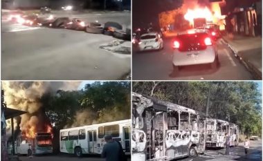 Hakmarrje për vdekjen e një trafikanti droge, digjen 14 autobusë dhe makina policie në Brazil – urdhri erdhi nga burgu