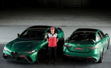 Kimi Raikonen testoi veturën Giulia GTA të Alfa Romeos