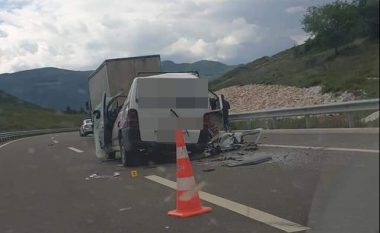 Aksidenti në autostradën “Arbën Xhaferi”, një person i lënduar rëndë