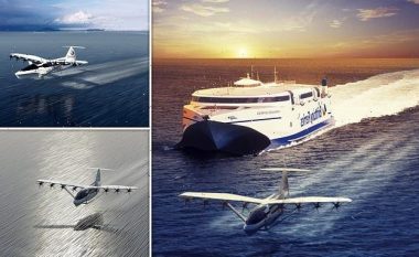 Aeroplani-amfib që transporton 150 pasagjerë, linja Portsmouth-Cherbourg që përshkohej për gjashtë orë – tani do të realizohet për 40 minuta